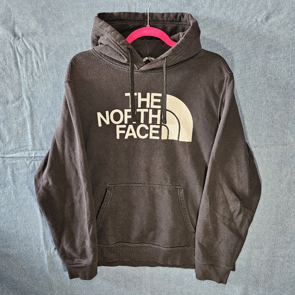 The North Face Logo Hoodie – Black/White – Men’s Size Large